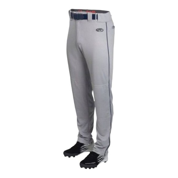 Rawlings Youth Launch Piped Baseball Pants Grey/Navy XL‎ - Picture 1 of 9
